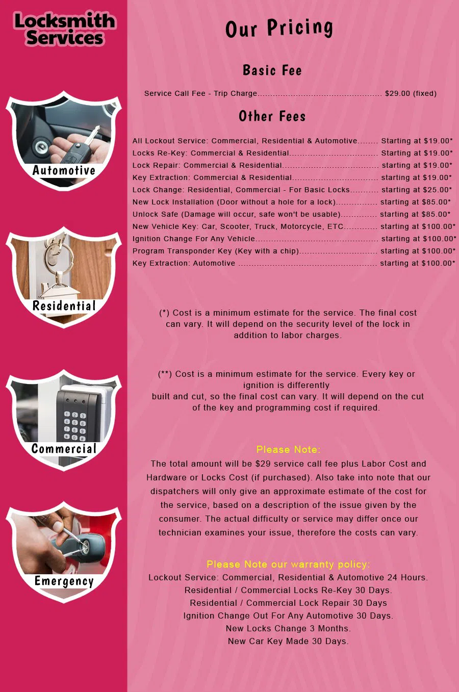 Avon-by-the-Sea NJ Locksmith Store Avon-by-the-Sea, NJ 732-494-8952 - price-list-c-18